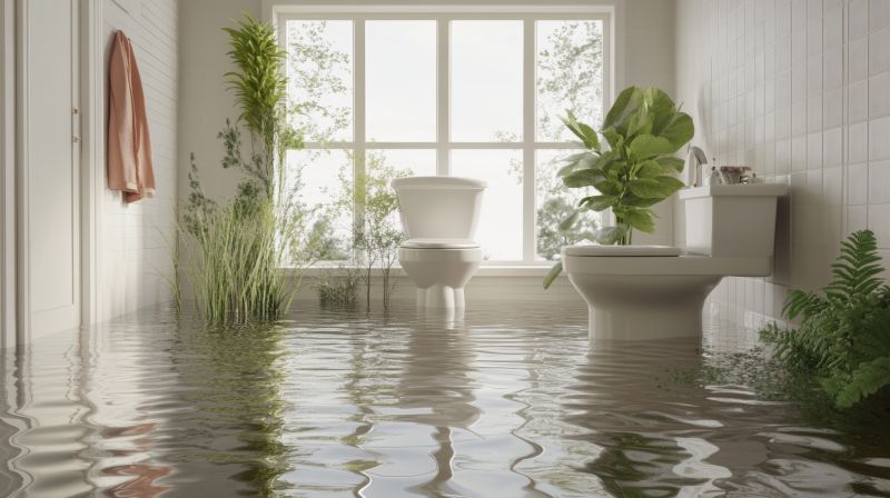 Bathroom Water Damage Repair